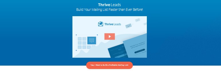 Plugin Thrive Leads para wordpress