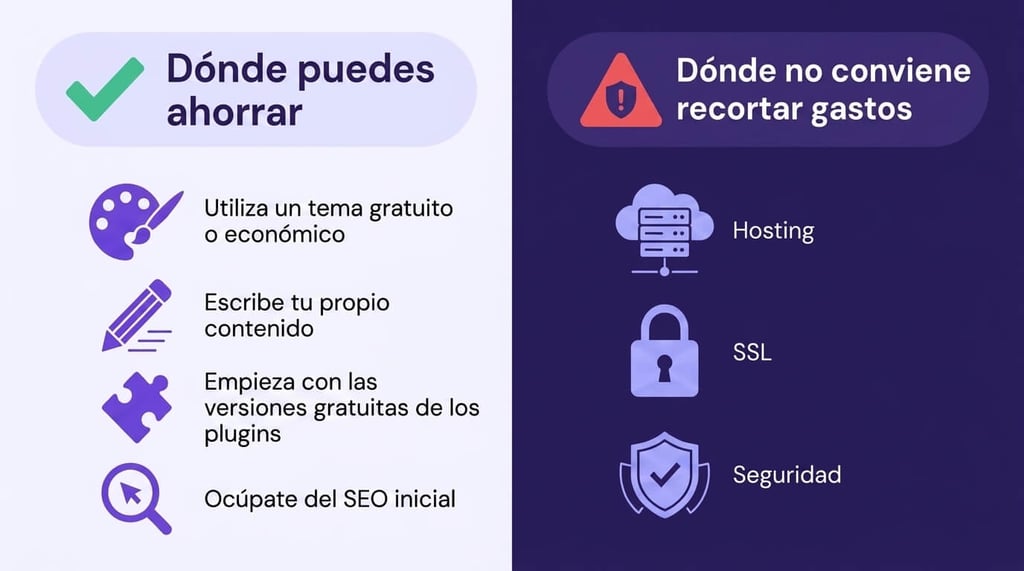 Consejos para reducir los costes de desarrollo de un sitio web