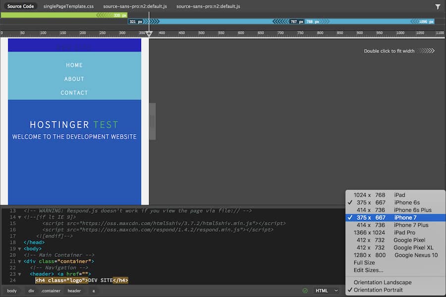 Método alternativo a la vista móvil