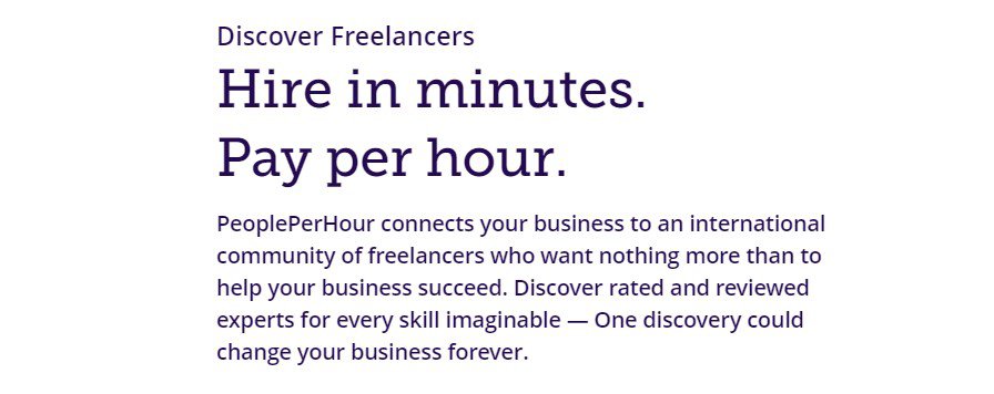 Descripci&oacute;n de PeoplePerHour