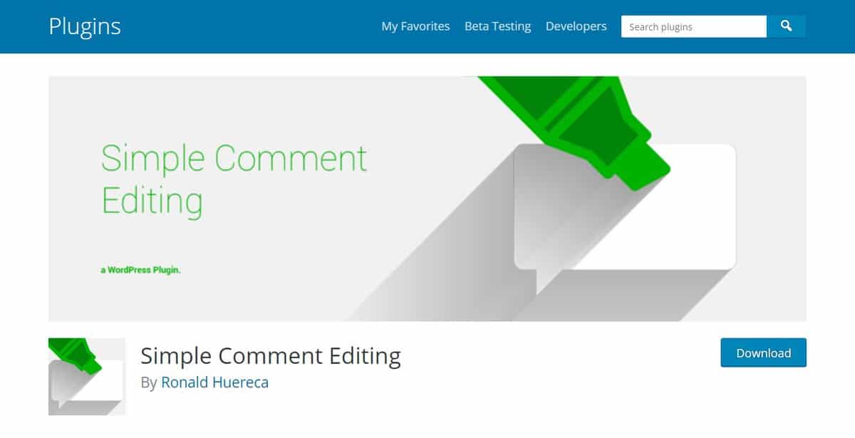 Complemento simple de edición de comentarios de WordPress