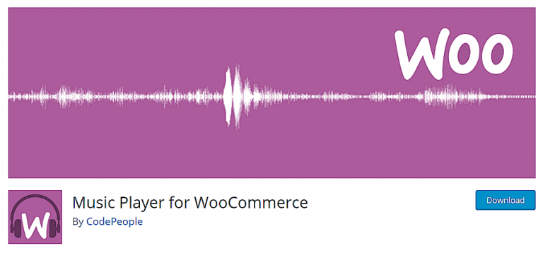 reproductor de música para woocommerce