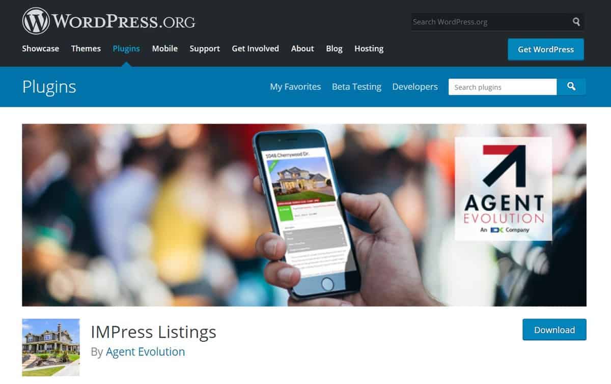 Plugin de WordPress IMPress Listing