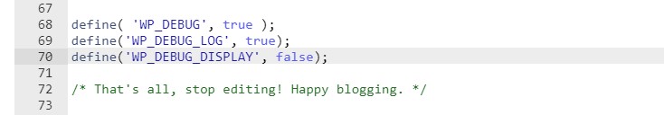 Cómo ocultar todos los errores deshabilitando WP_DEBUG_DISPLAY