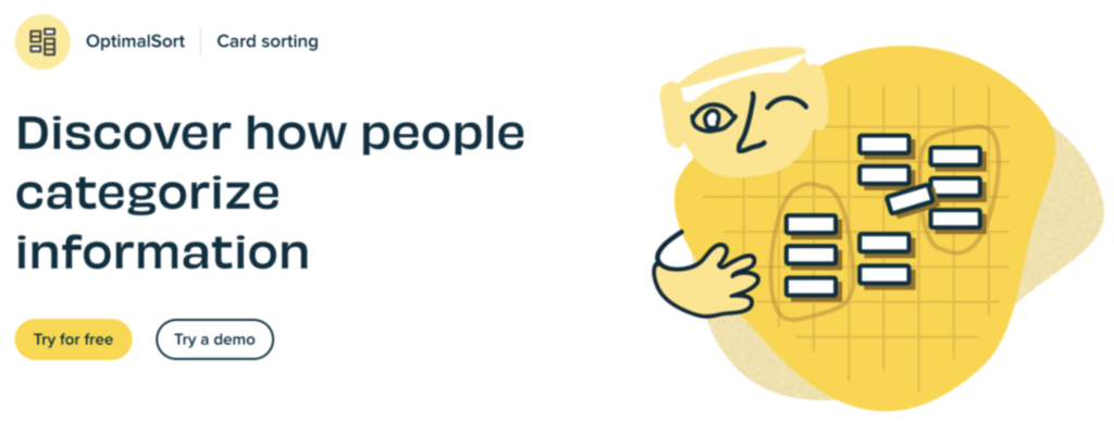 Sitio web de OptimalSort