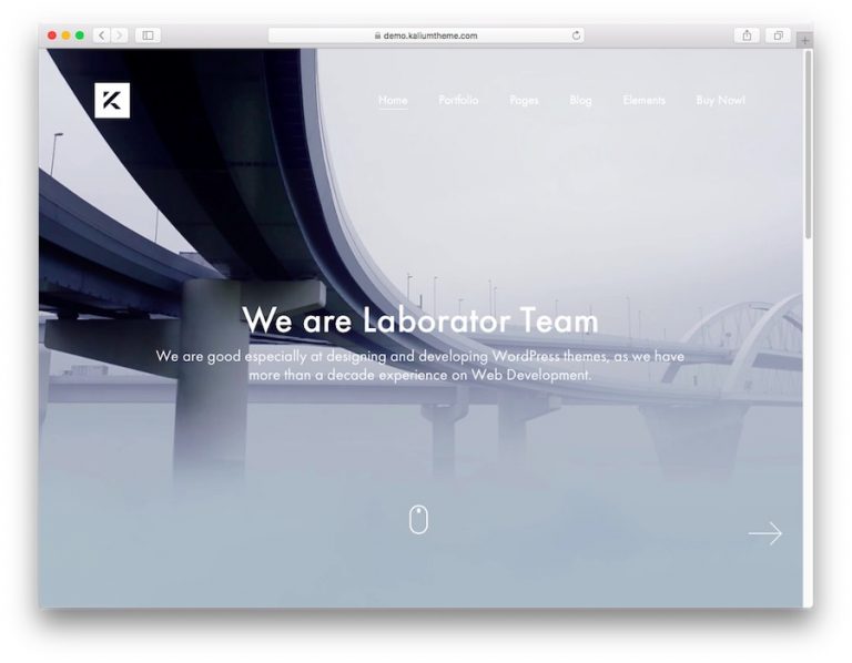 Demostraci&oacute;n del tema Kalium WordPress para blogs