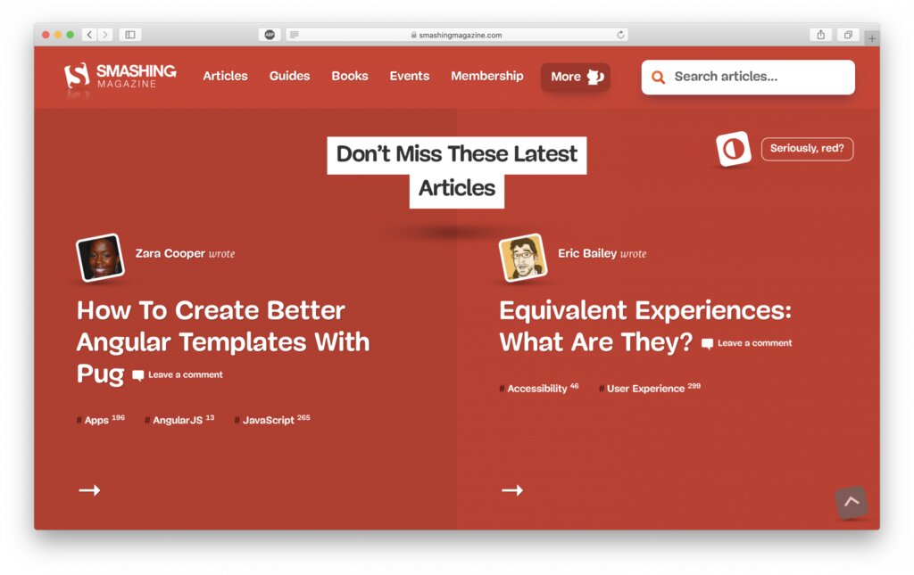 Publicaci&oacute;n online sobre dise&ntilde;o web Smashing magazine