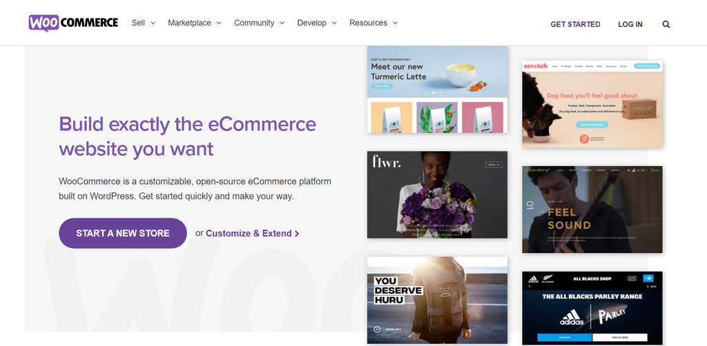 P&aacute;gina de inicio de Woocommerce