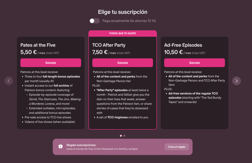 Ejemplo de contenido de video exclusivo