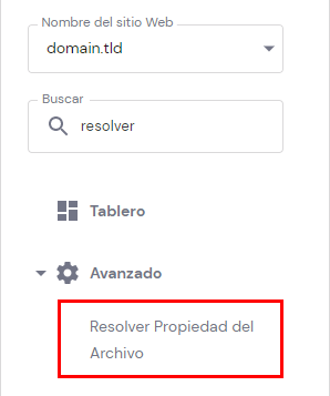 El botón de fijar la propiedad de los archivos en hPanel