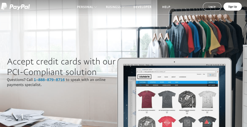 Visualizaci&oacute;n de la p&aacute;gina de paypal sobre PCI-Compliant