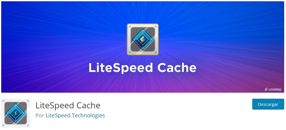P&aacute;gina para descargar el plugin LiteSpeed Cache