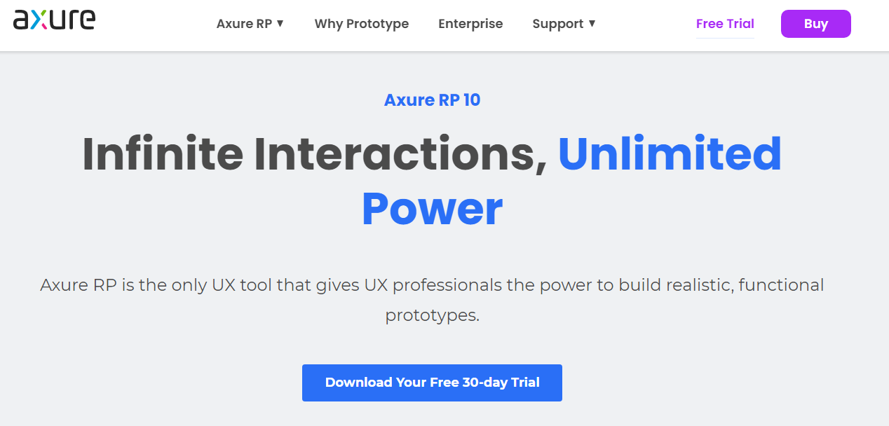 P&aacute;gina de inicio de Axure