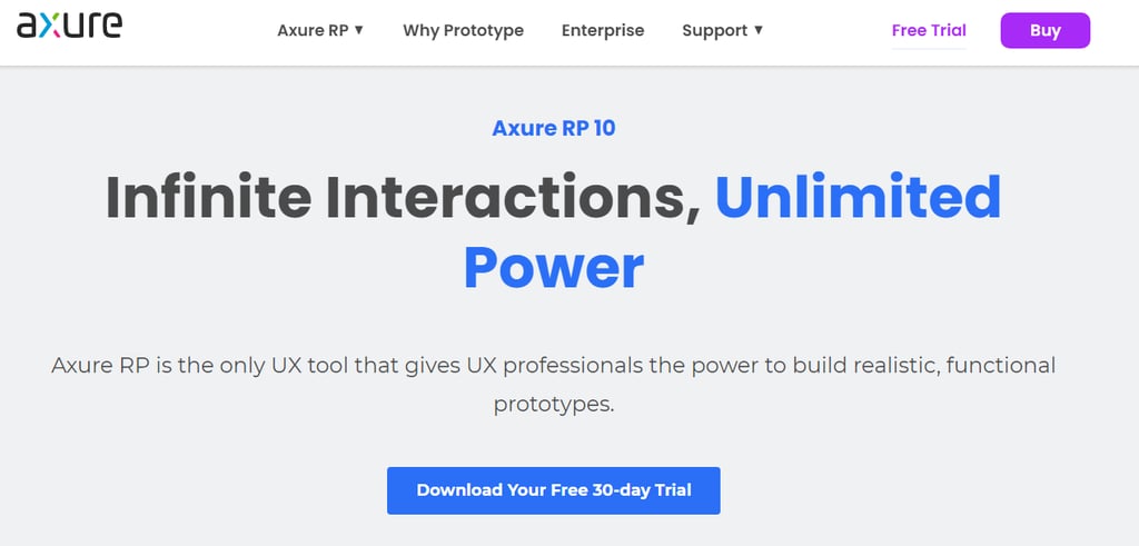 P&aacute;gina de inicio de Axure