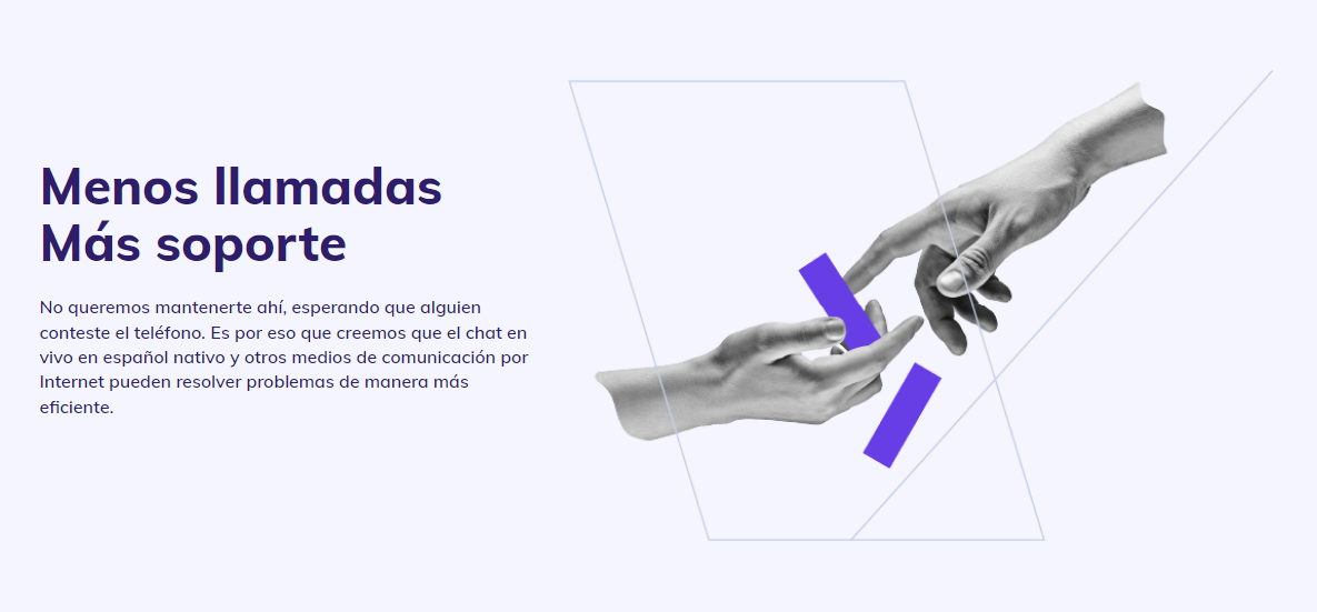 P&aacute;gina de soporte de Hostinger