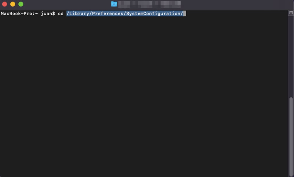 Terminal de MacOS