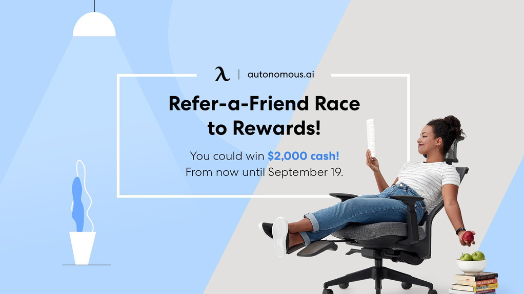 Página del concurso de referidos de Autonomous