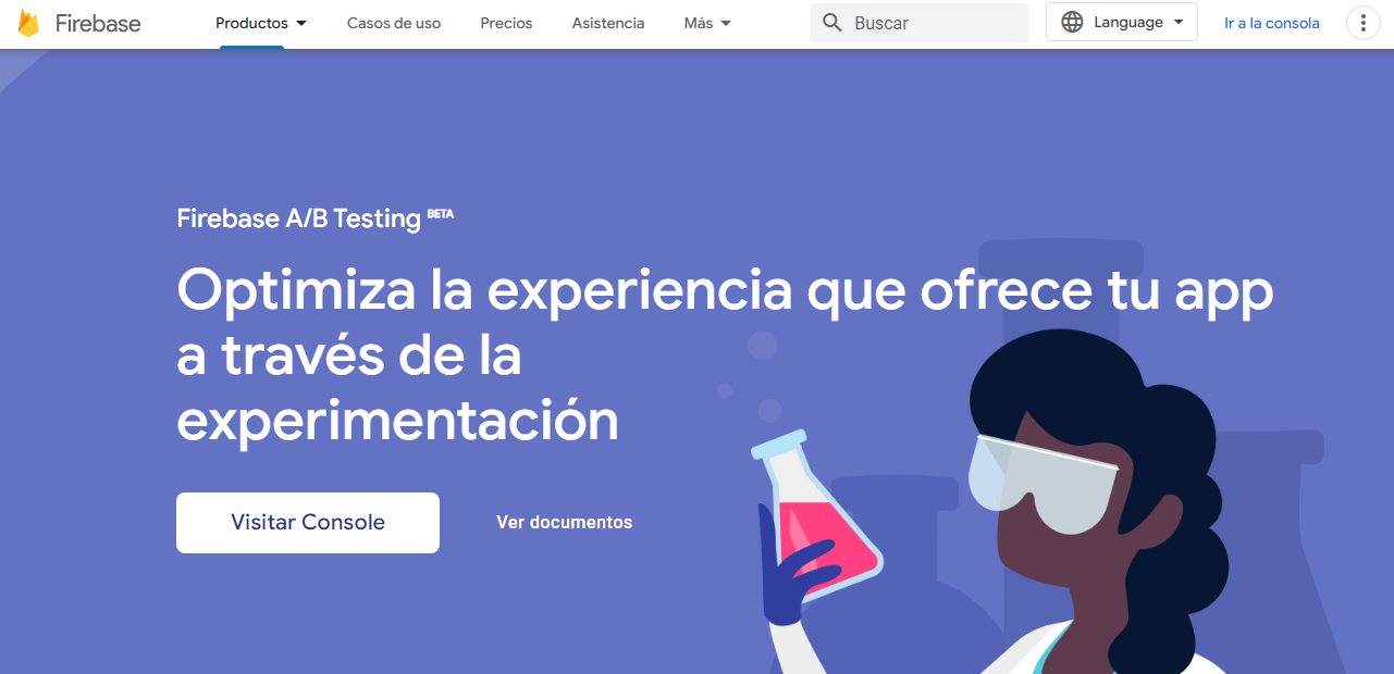 Sitio web de Firebase