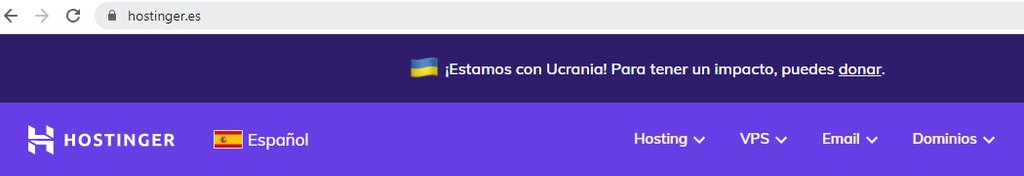 Ejemplo de página segura (hostinger.es)