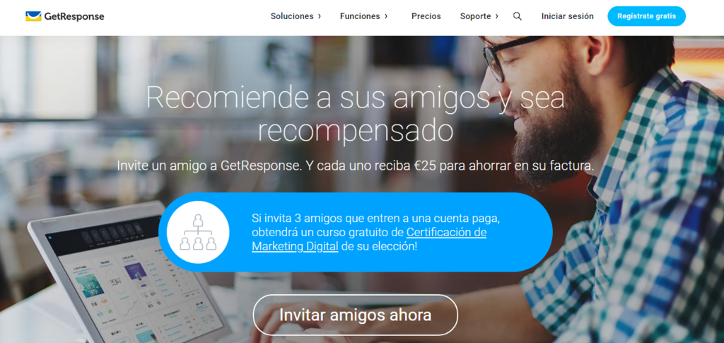 Programa de referir a un amigo de Get Response