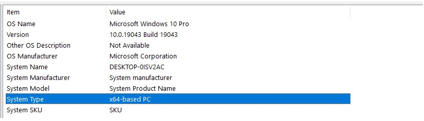 Se muestra c&oacute;mo identificar el tipo de sistema