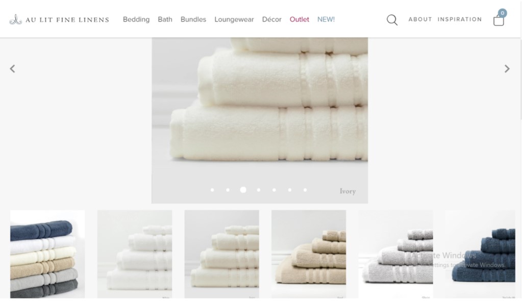 Ejemplo de p&aacute;gina web en fondo blanco
