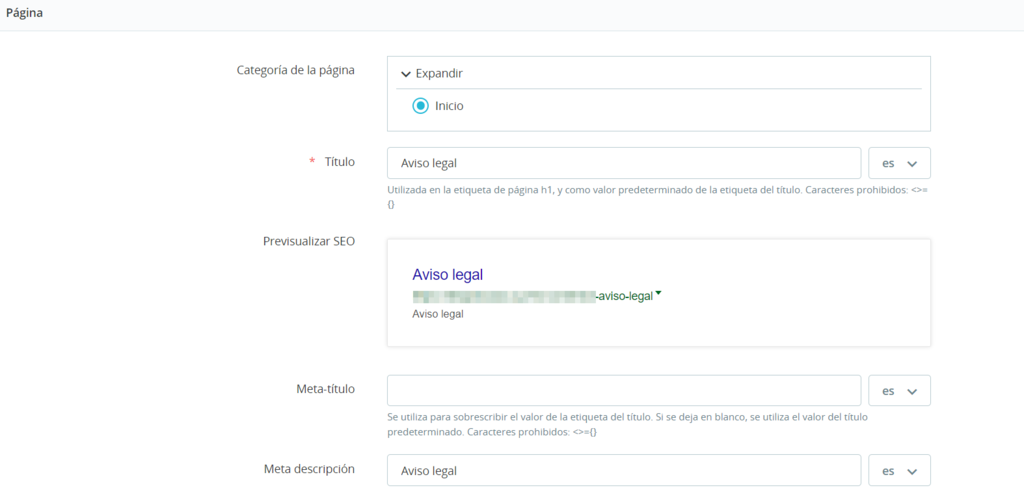 Personalizaci&oacute;n de p&aacute;ginas existentes en PrestaShop