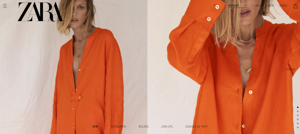 Tienda online de Zara