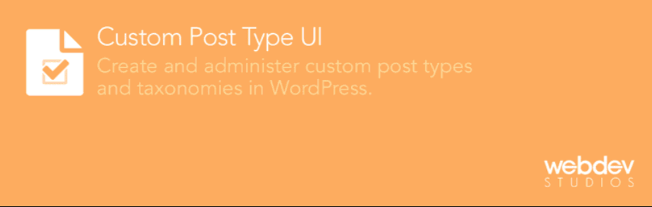 Custom Post Type UI