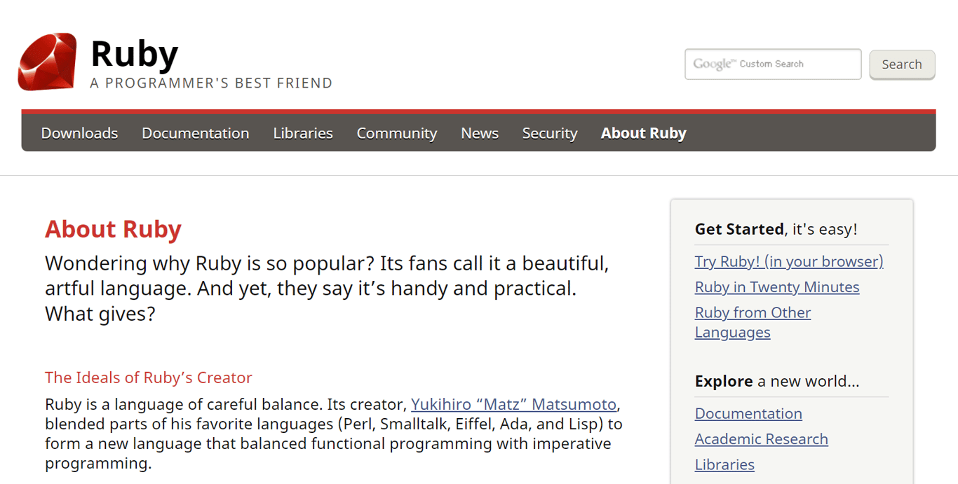 Lenguaje de programación Ruby