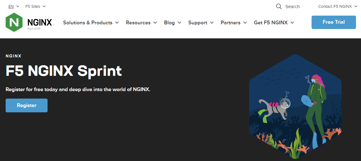 P&aacute;gina de inicio de NGINX