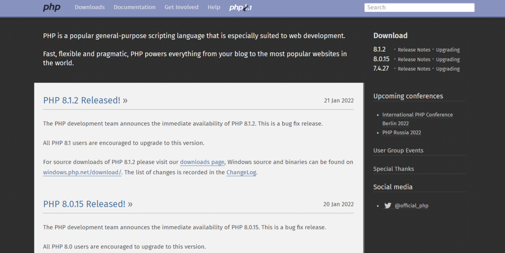 Lenguaje de programación PHP
