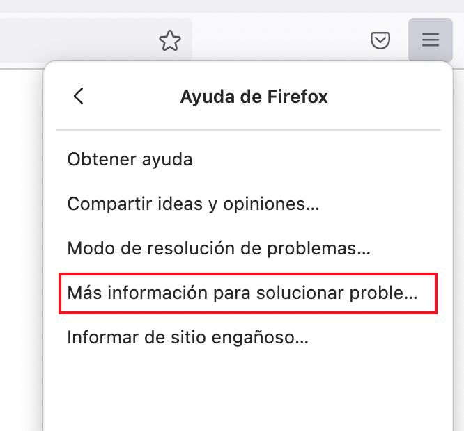 M&aacute;s informaci&oacute;n sobre la soluci&oacute;n de problemas en Firefox