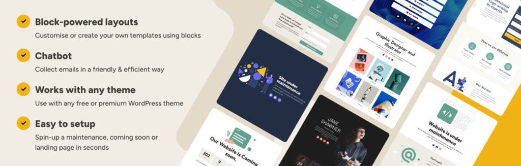 Captura de pantalla del banner del plugin WP Maintenance Mode