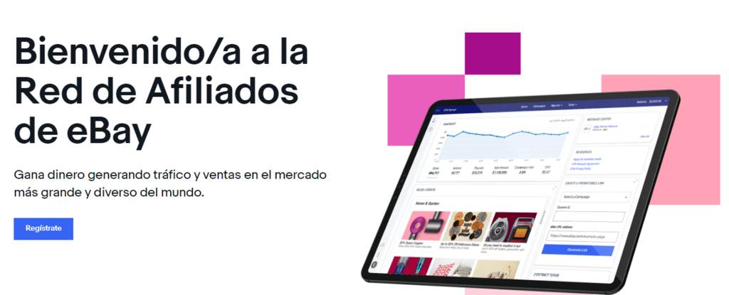 Sitio web de la Red de afiliados de eBay