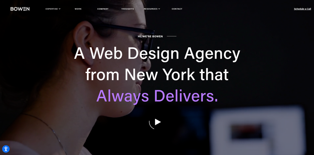 Sitio web de la empresa de desarrollo web Bowen