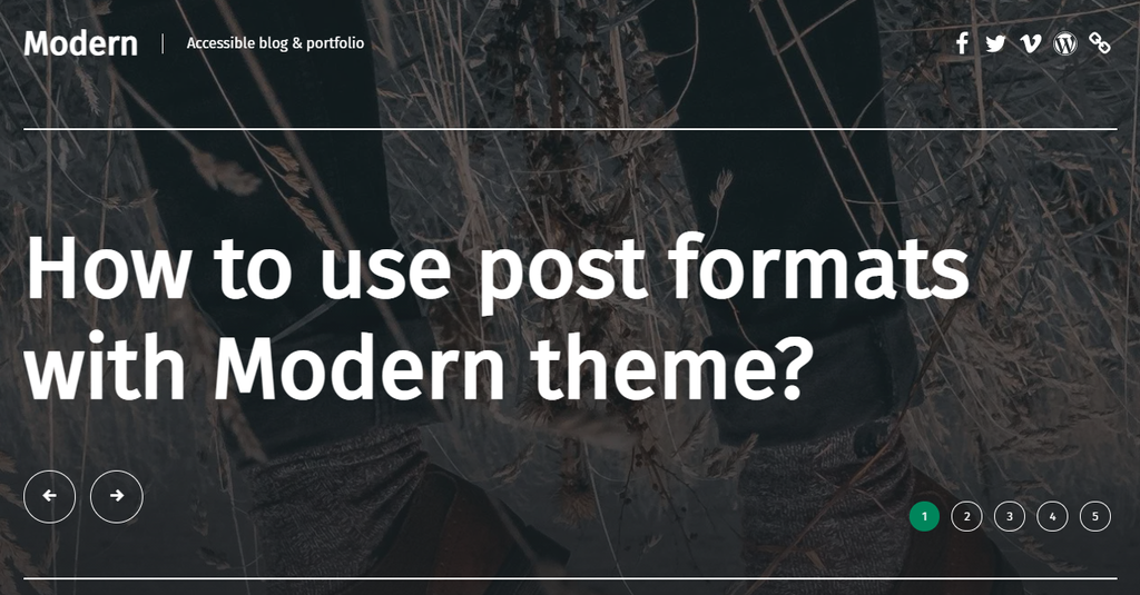 Plantilla de WordPress Modern