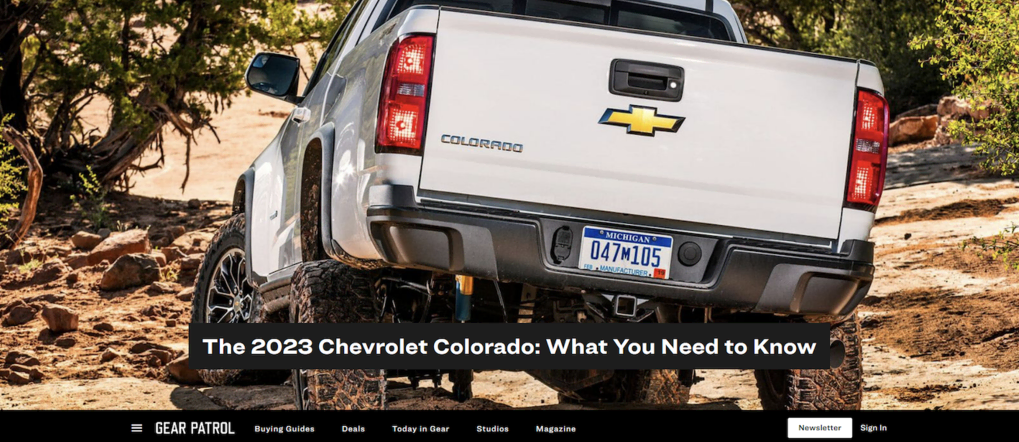 P&aacute;gina de inicio de Gear Patrol