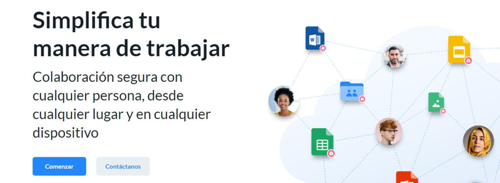 Página de inicio de Box