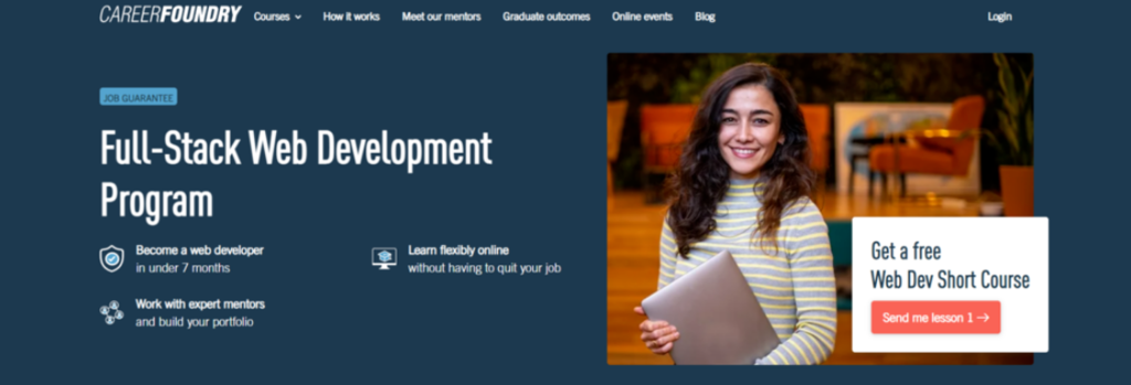 Certificación de desarrollo full-stack de CareerFoundry