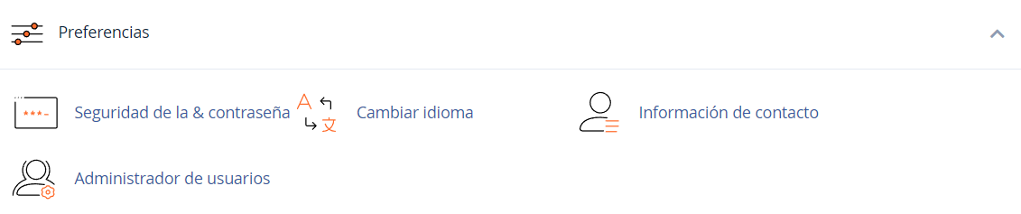 Personalización de cPanel y características de preferencia
