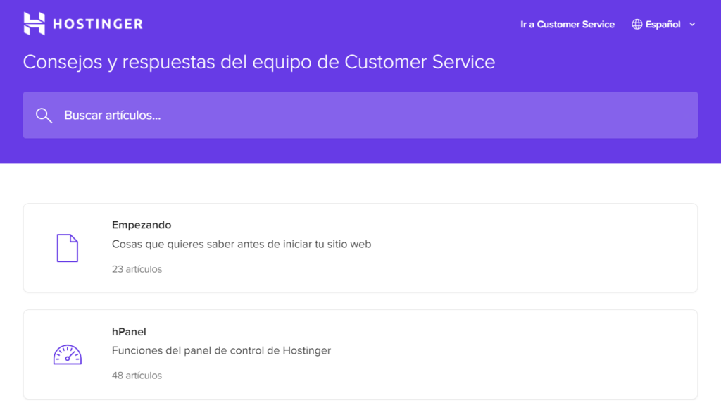 Base de datos de Hostinger
