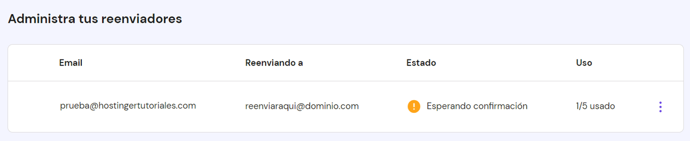 Editar o eliminar un remitente