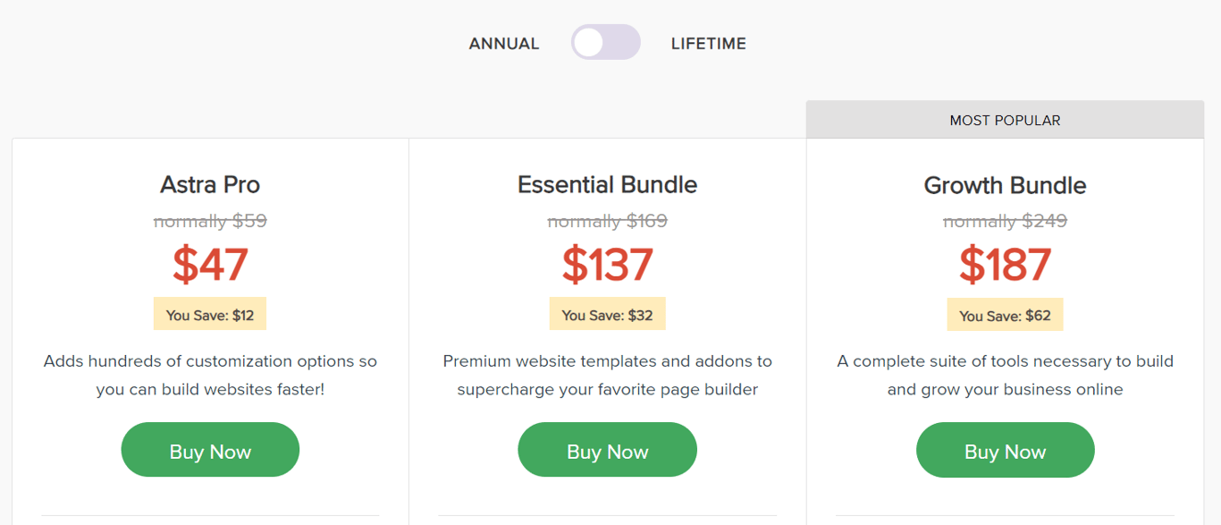 Planes de Astra con precios