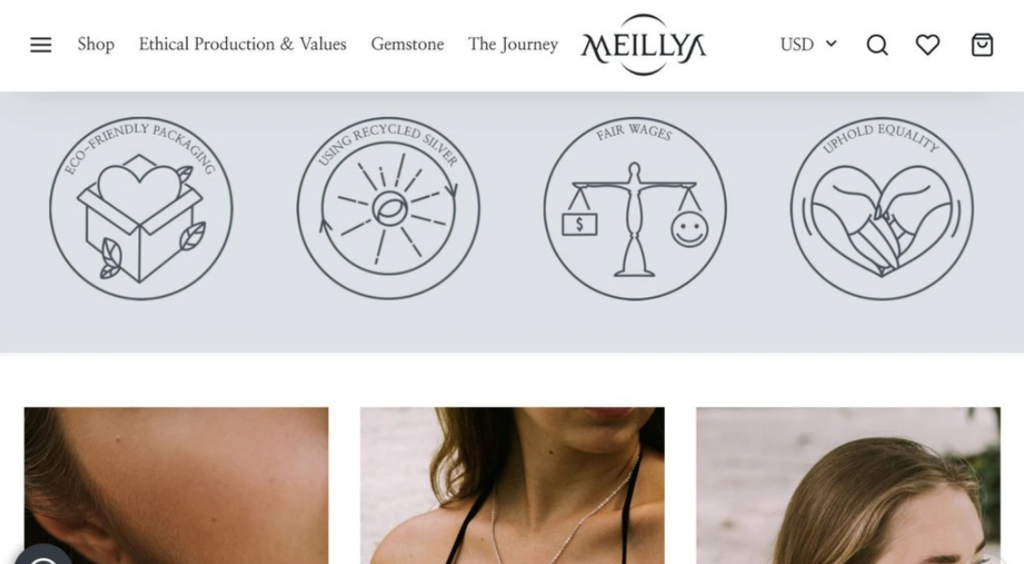 Logos que muestran la producci&oacute;n &eacute;tica de Meillya