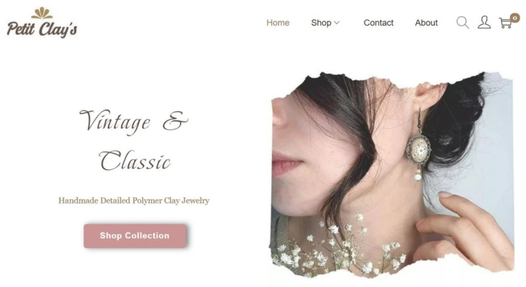 P&aacute;gina de inicio de Petit Clay's