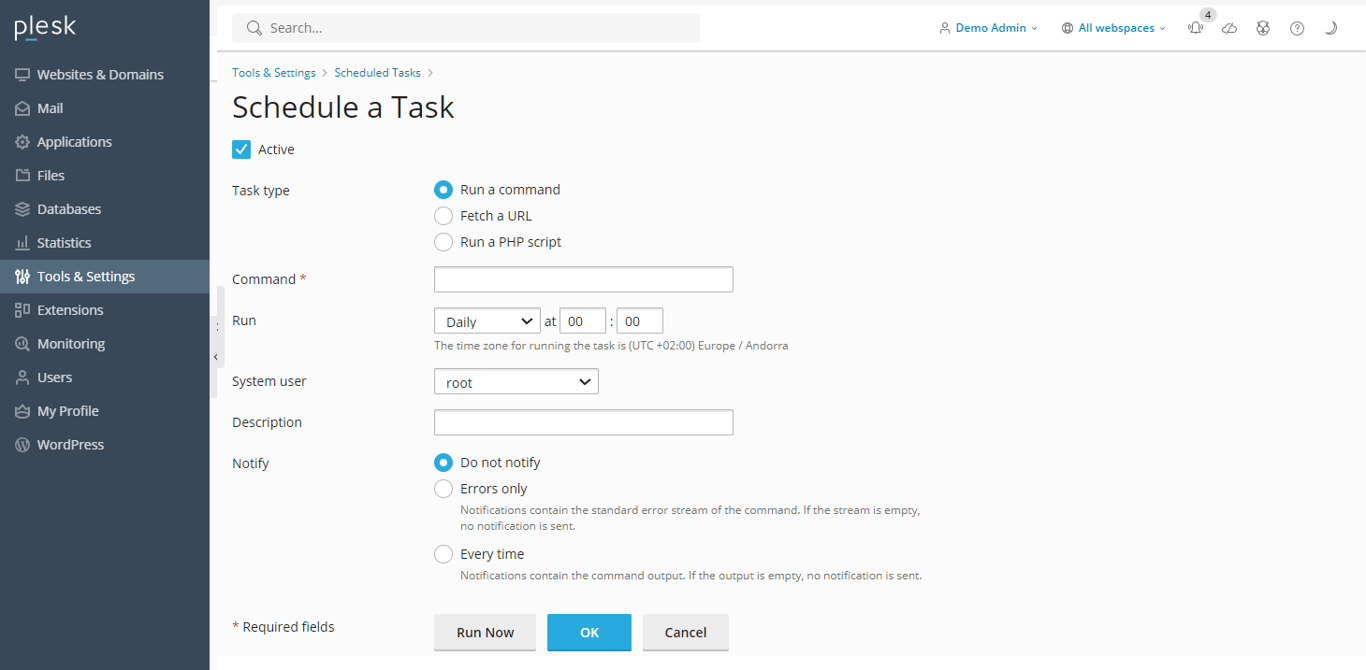 automatizaci&oacute;n de Plesk