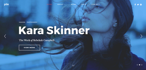 Plantilla de fotografía para WordPress Pile