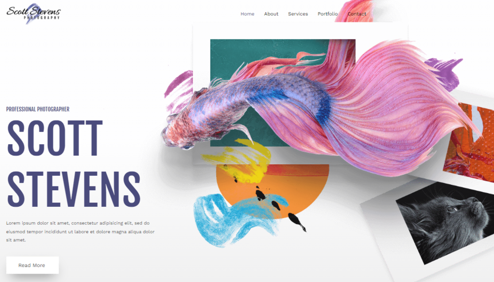 Plantillas de WordPress para fotografía Astra