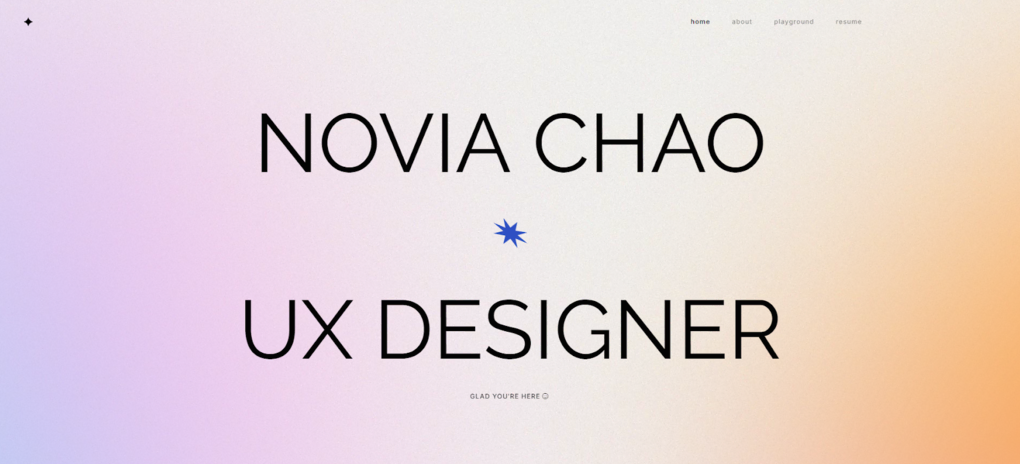 Portfolio de la dise&ntilde;adora UX Novia Chao